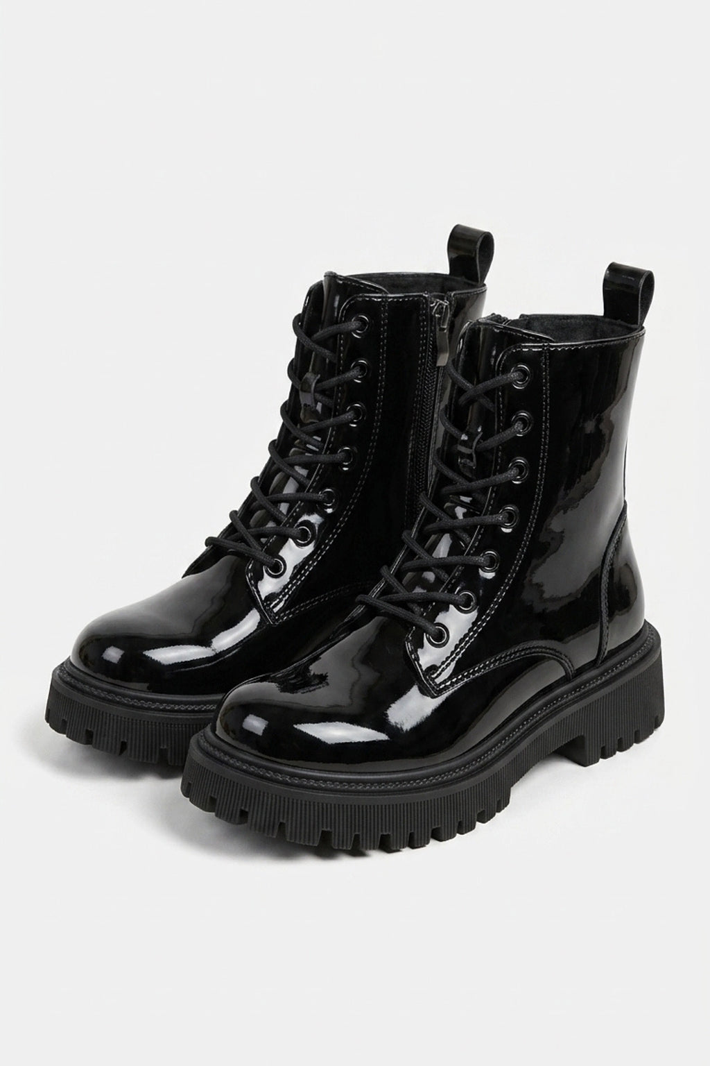 Women’s Winter Black Chunky Platform Ankle Boots