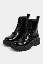 Women’s Winter Black Chunky Platform Ankle Boots