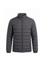 Men’s Winter Warm Stand Collar Puffer Jacket with Zip Pockets
