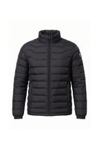 Men’s Winter Warm Stand Collar Puffer Jacket with Zip Pockets