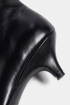 Women's Winter Elegant Leather Ankle Boots with Pointed Toe