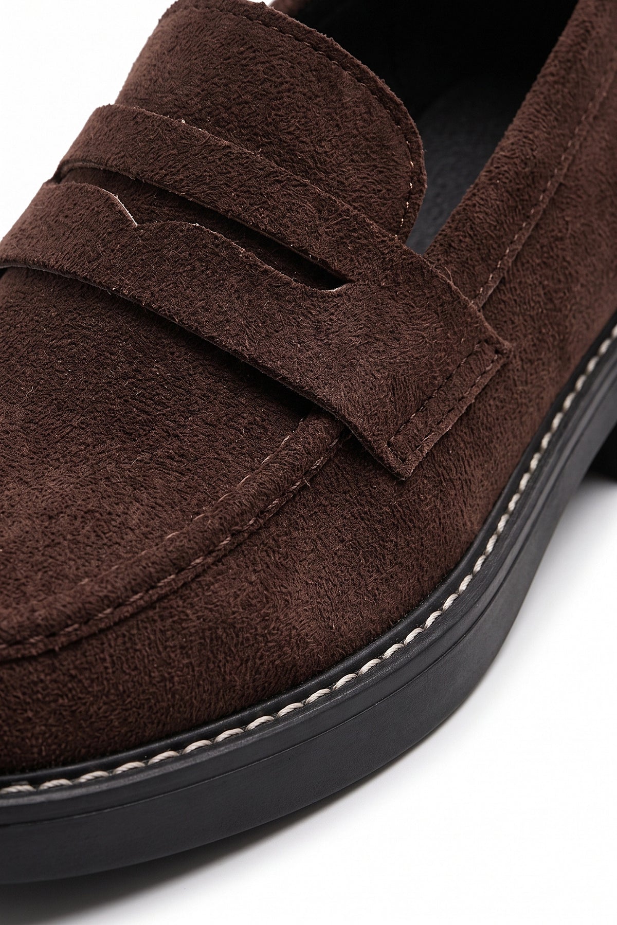 Women's Brown Slip-On Penny Loafers