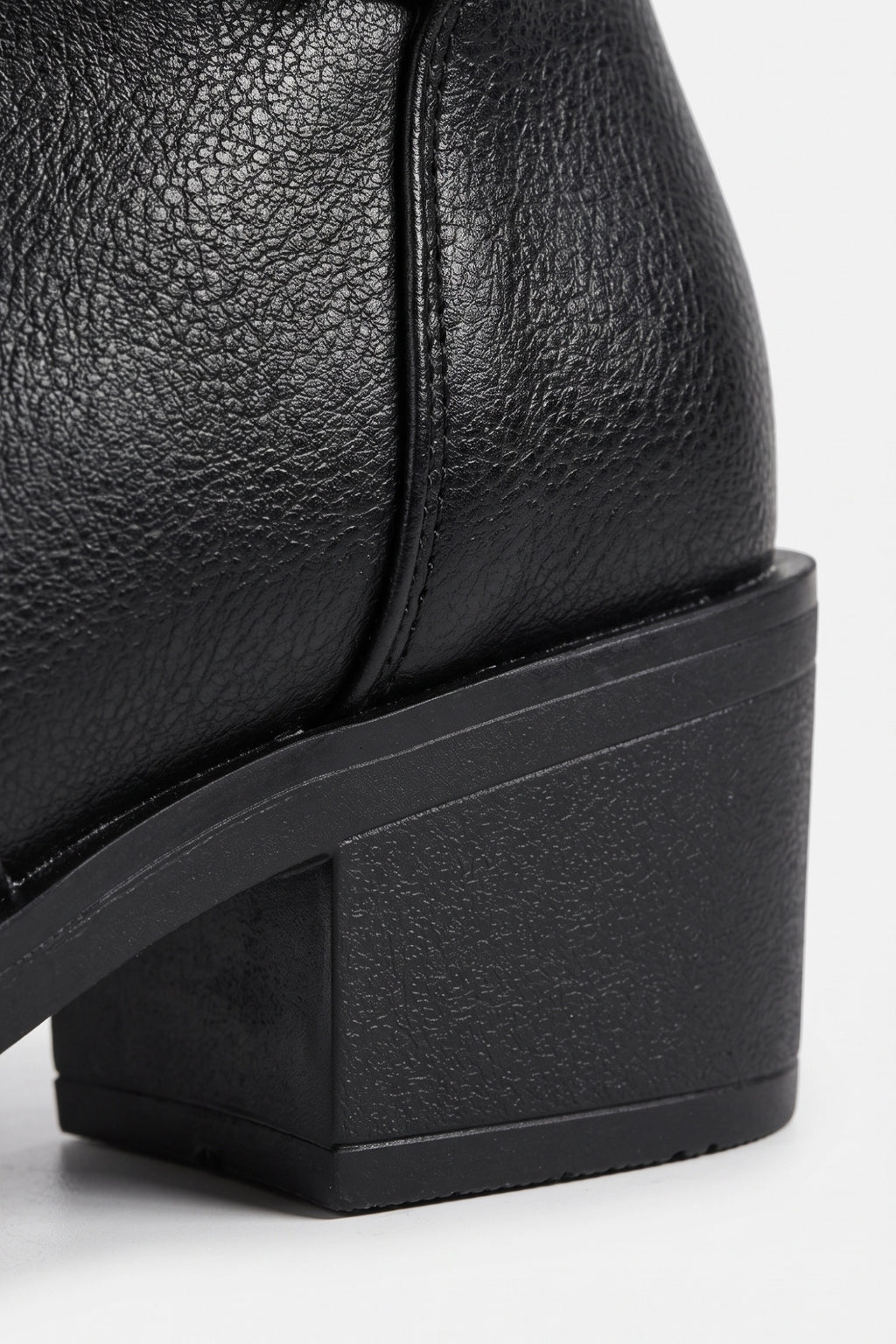 Women’s Winter Easy Wear Leather Knee High Boots with Buckle Detail