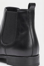 Men's Comfortable Leather Chelsea Boots with Side Zip