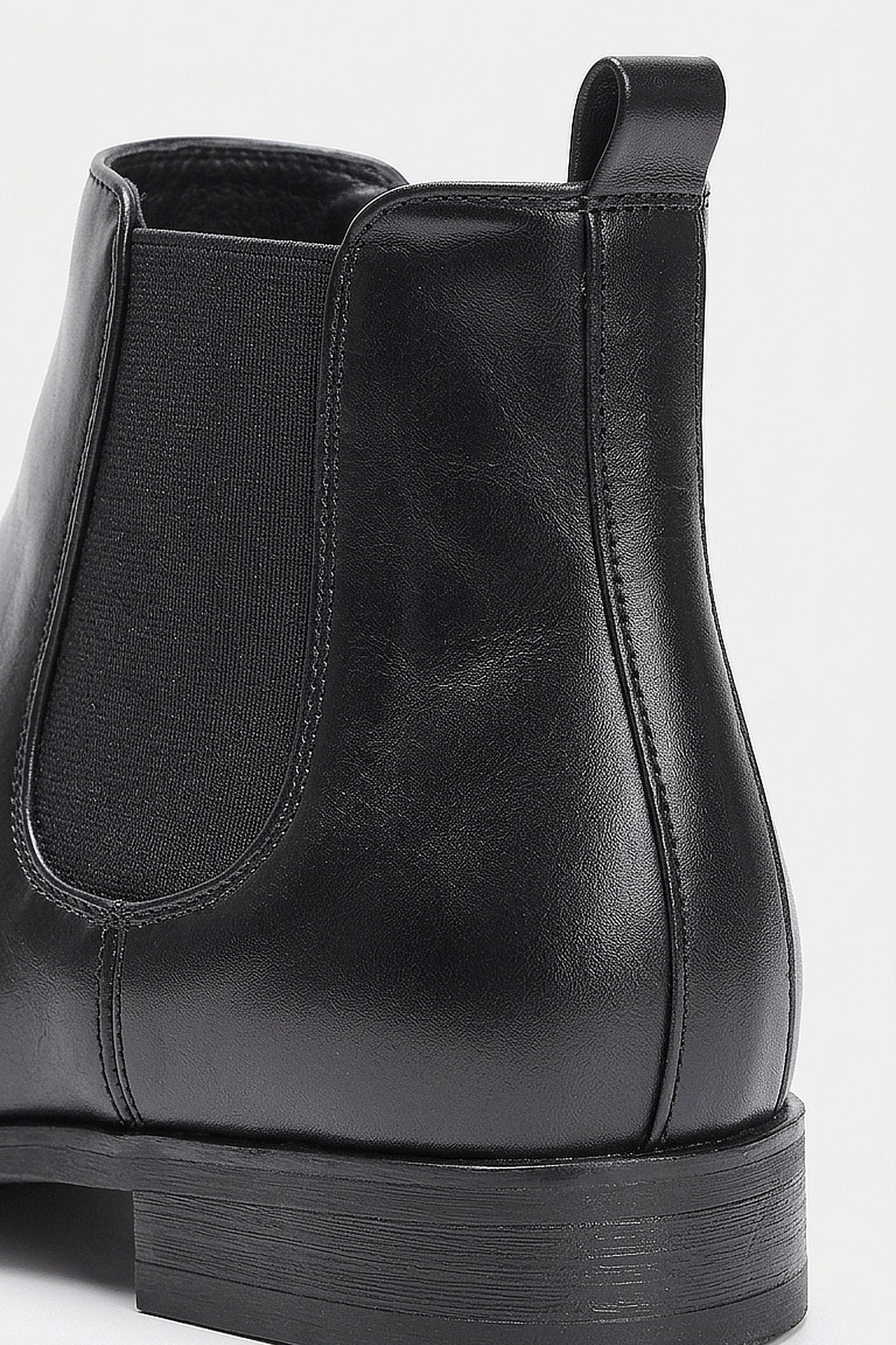 Men's Comfortable Leather Chelsea Boots with Side Zip