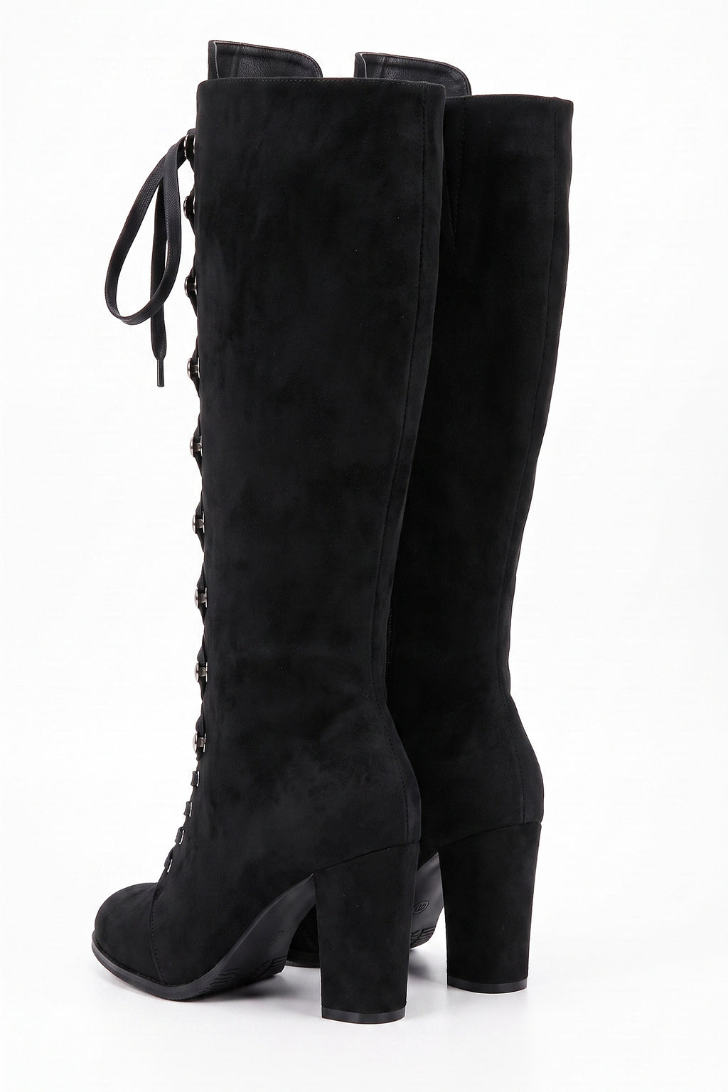 Women's Winter Lace Up Suede Warm Knee High Boots