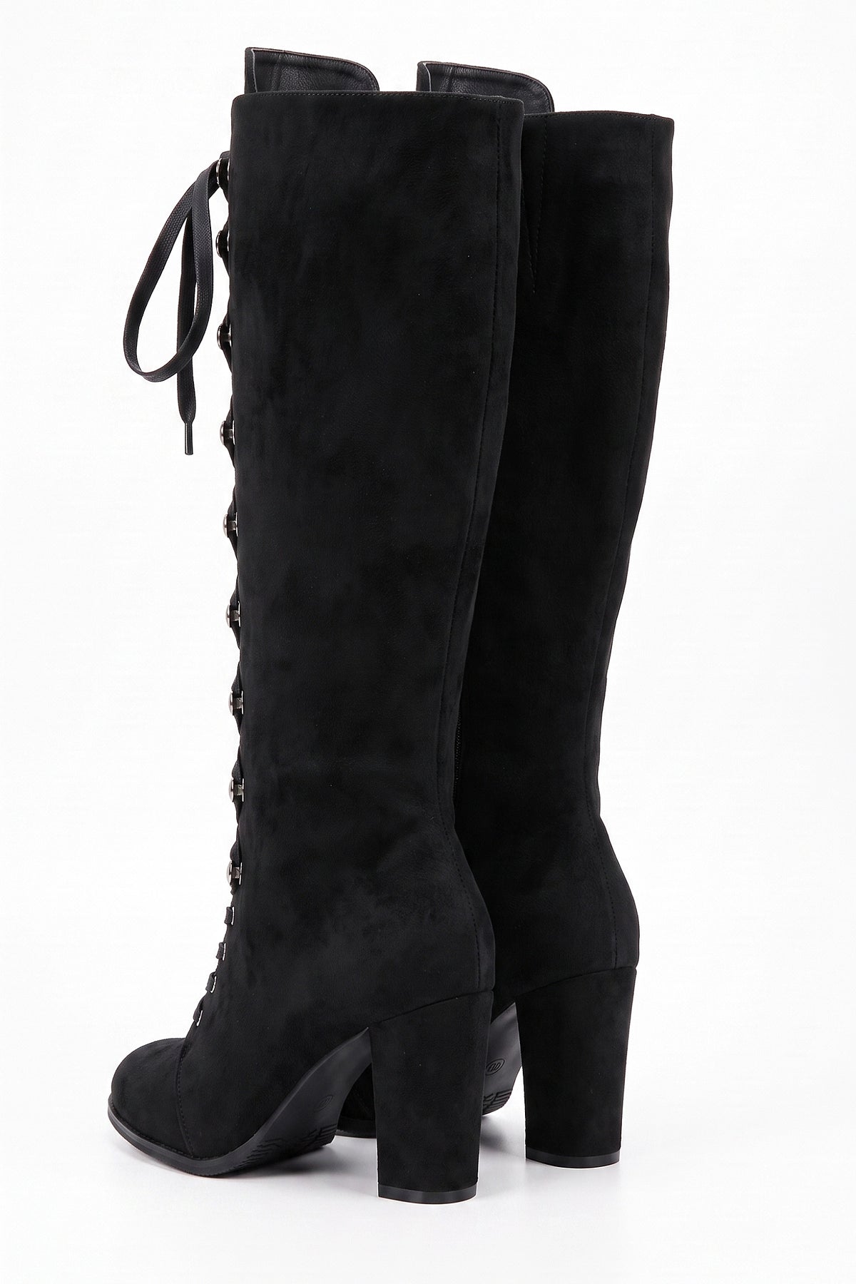 Women's Winter Lace Up Suede Warm Knee High Boots