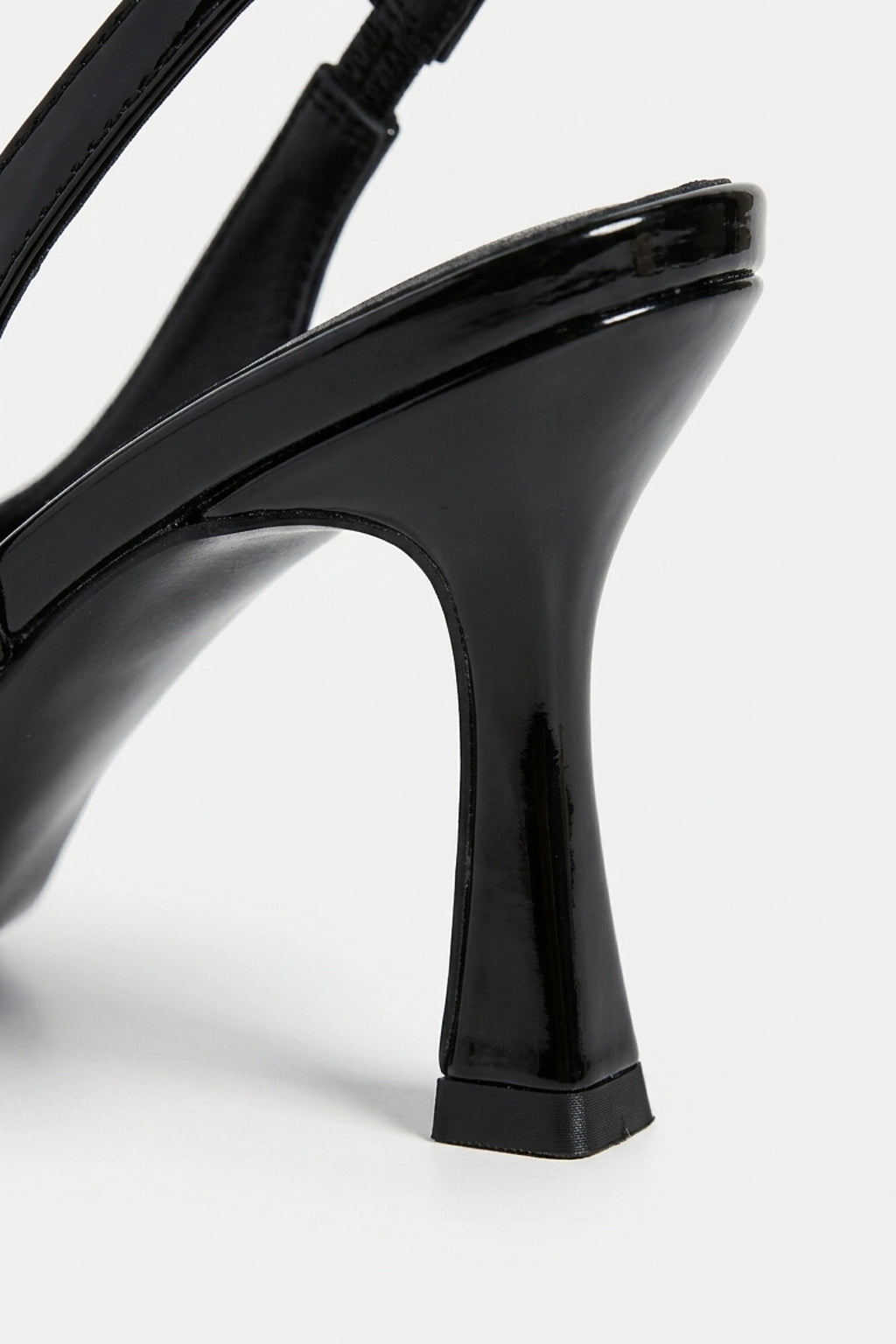 Women’s Stylish Black Slingback Heels Pointed Toe