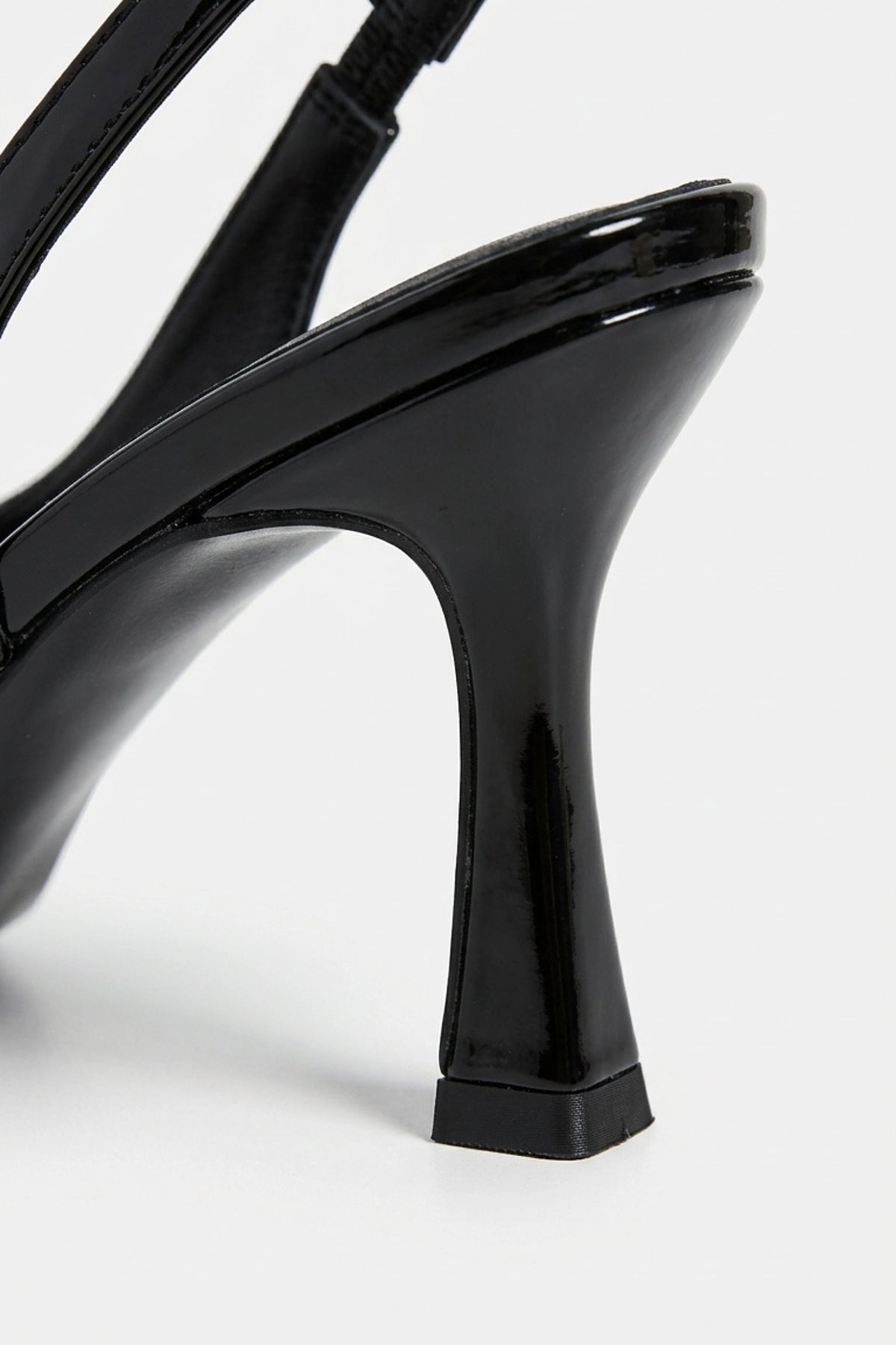 Women’s Stylish Black Slingback Heels Pointed Toe