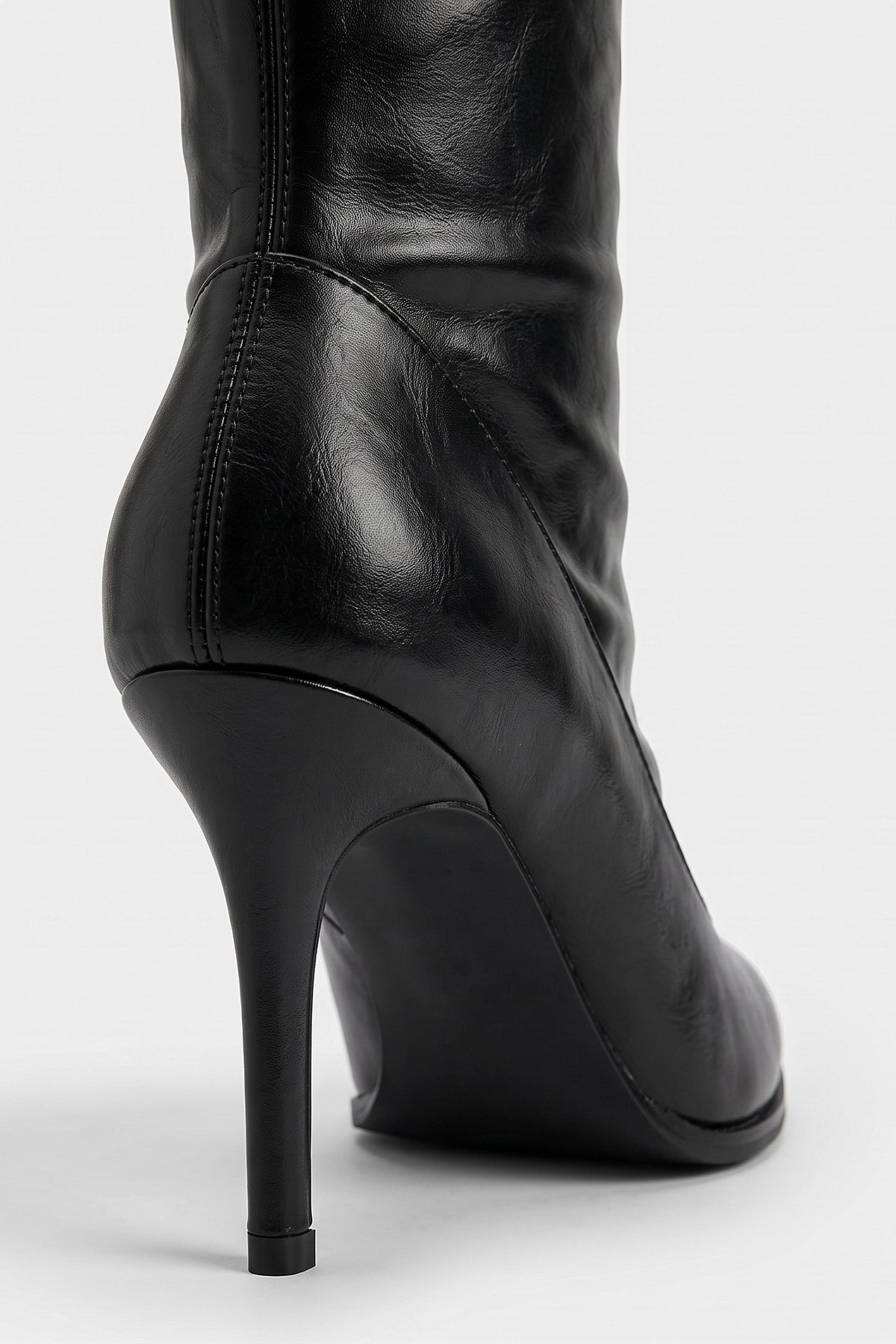 Women's Knee High Boots with Pointed Toe and Stiletto Heel