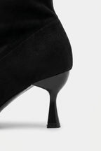 Women's Winter Easy Wear Pointed Toe Stiletto Suede Ankle Boots