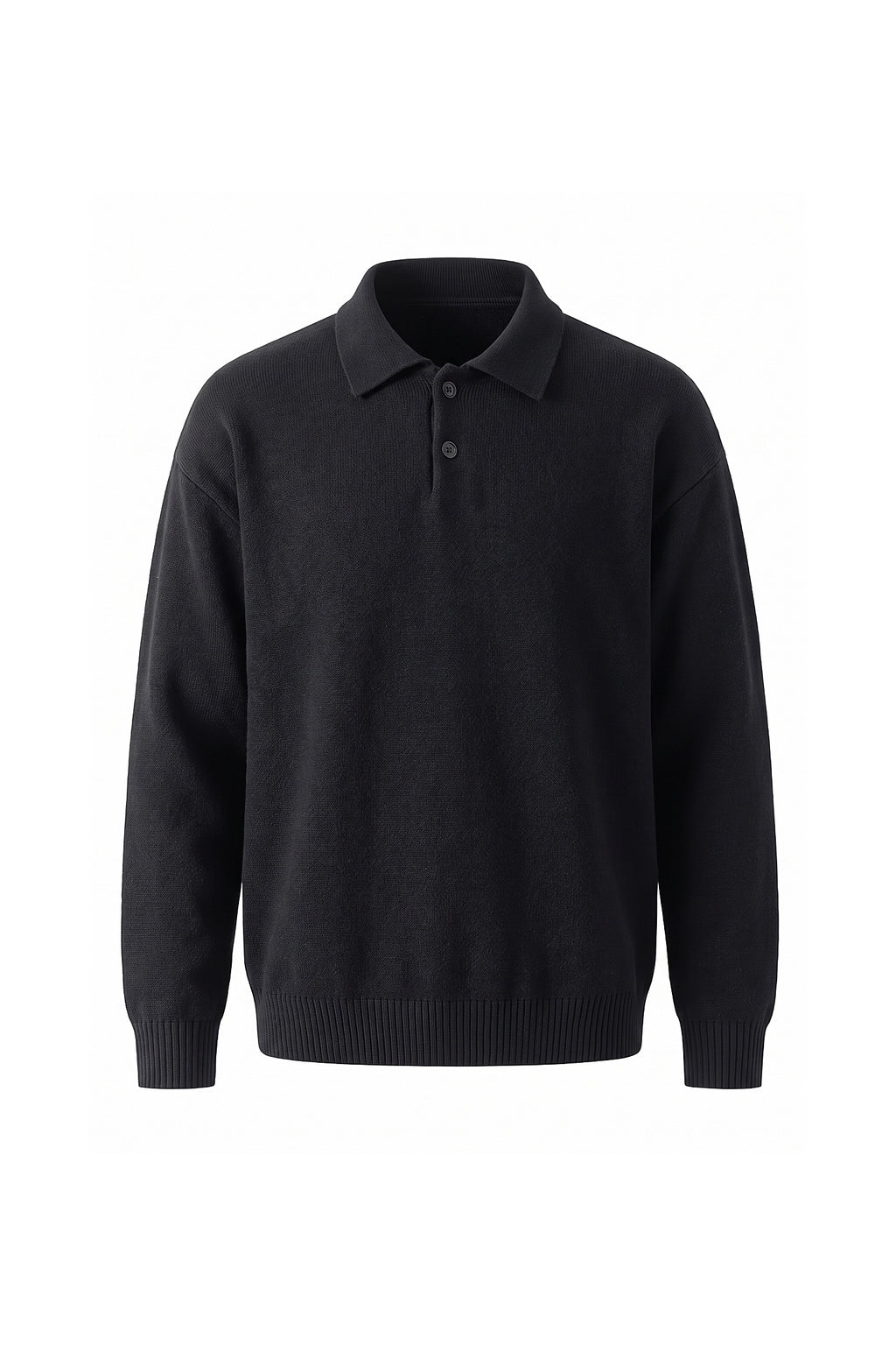 Men's Winter Comfortable Knitted Polo Jumper Relaxed Fit