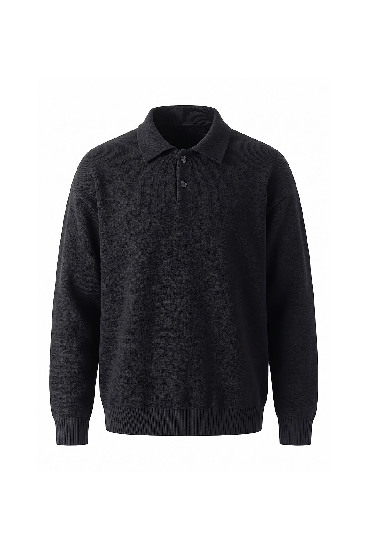 Men's Winter Comfortable Knitted Polo Jumper Relaxed Fit