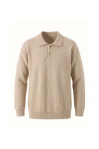 Men's Winter Comfortable Knitted Polo Jumper Relaxed Fit