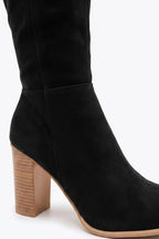 Women's Winter Comfortable Suede Knee High Boots with Side Zip