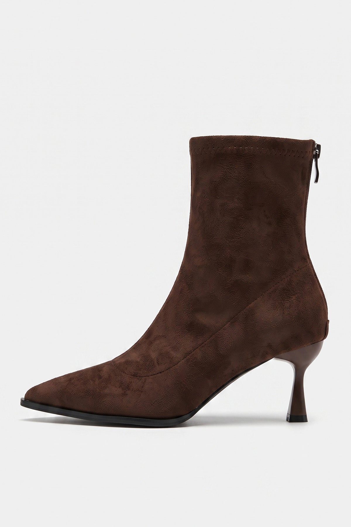 Women's Winter Easy Wear Pointed Toe Stiletto Suede Ankle Boots