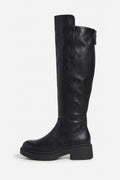 Women’s Winter Chunky Block Heel Knee High Boots with Back Zipper