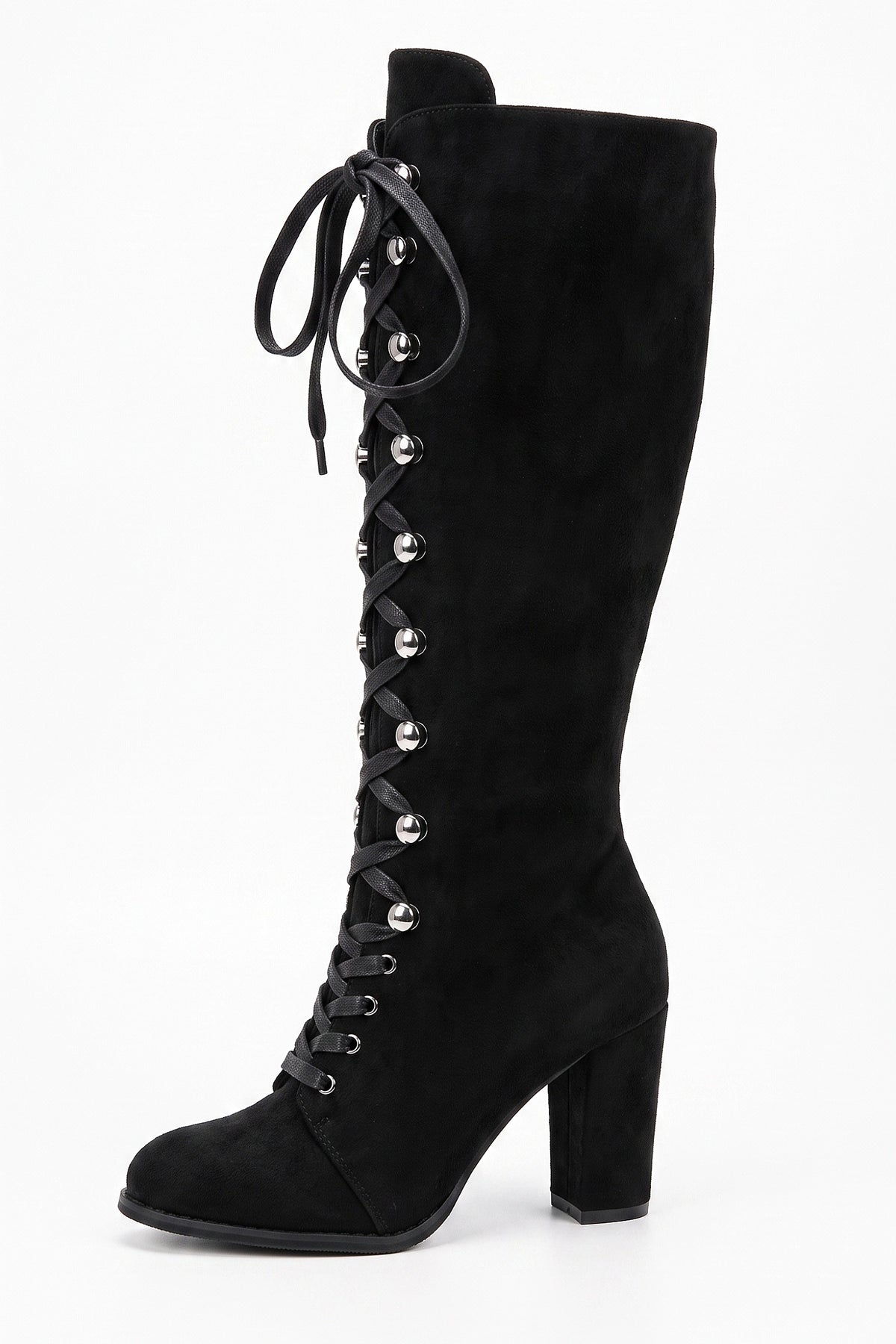 Women's Winter Lace Up Suede Warm Knee High Boots
