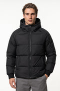 Men’s Winter Warm Hooded Relaxed Fit Puffer Jacket