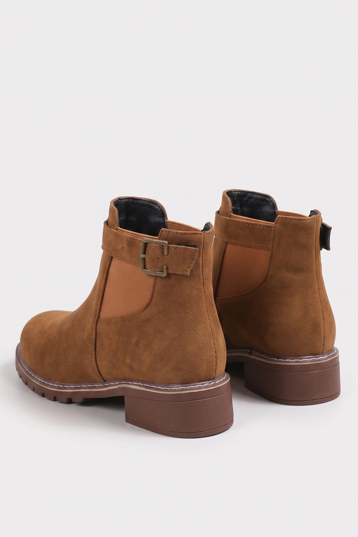 Women’s Winter Versatile Suede Ankle Boots with Buckle Strap