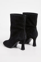 Women's Winter Versatile Slip On Round Toe Suede Ankle Boots