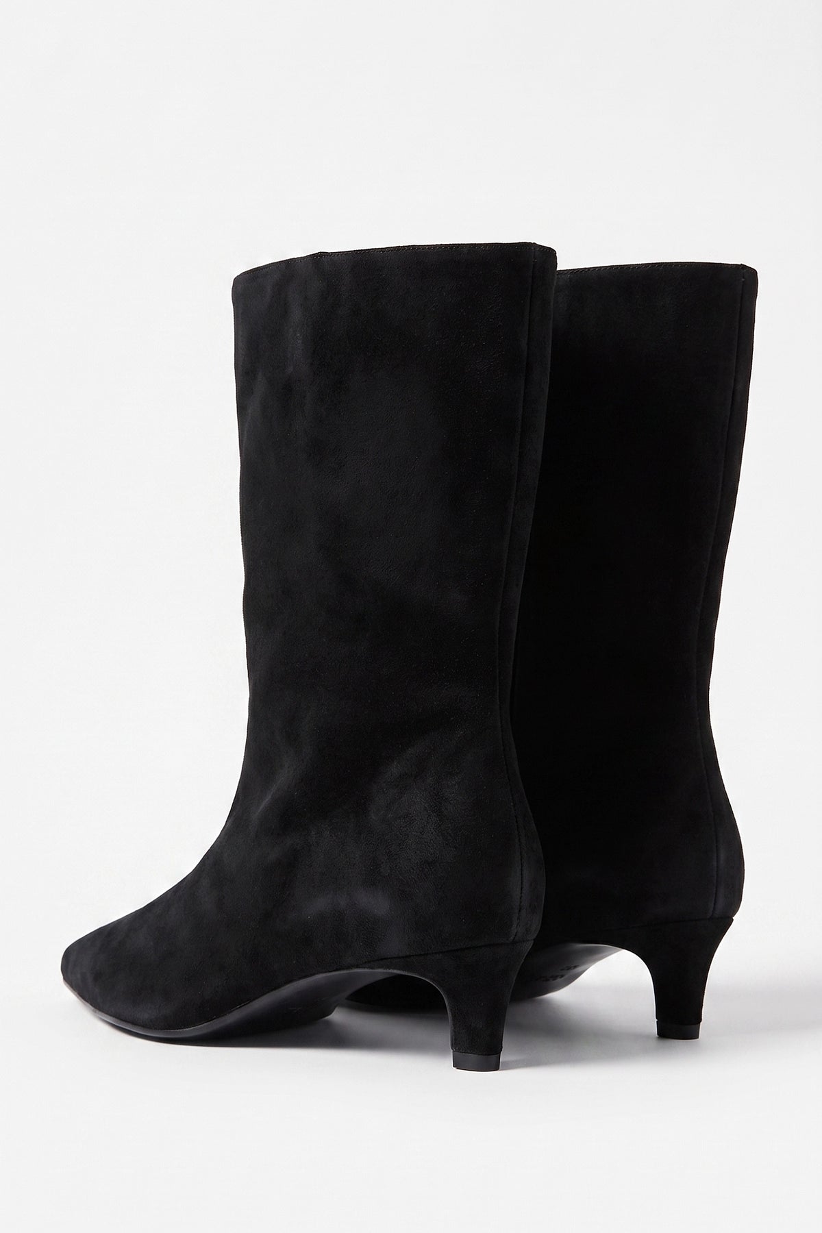 Women's Winter Pointed Toe Low Heel Suede Ankle Boots