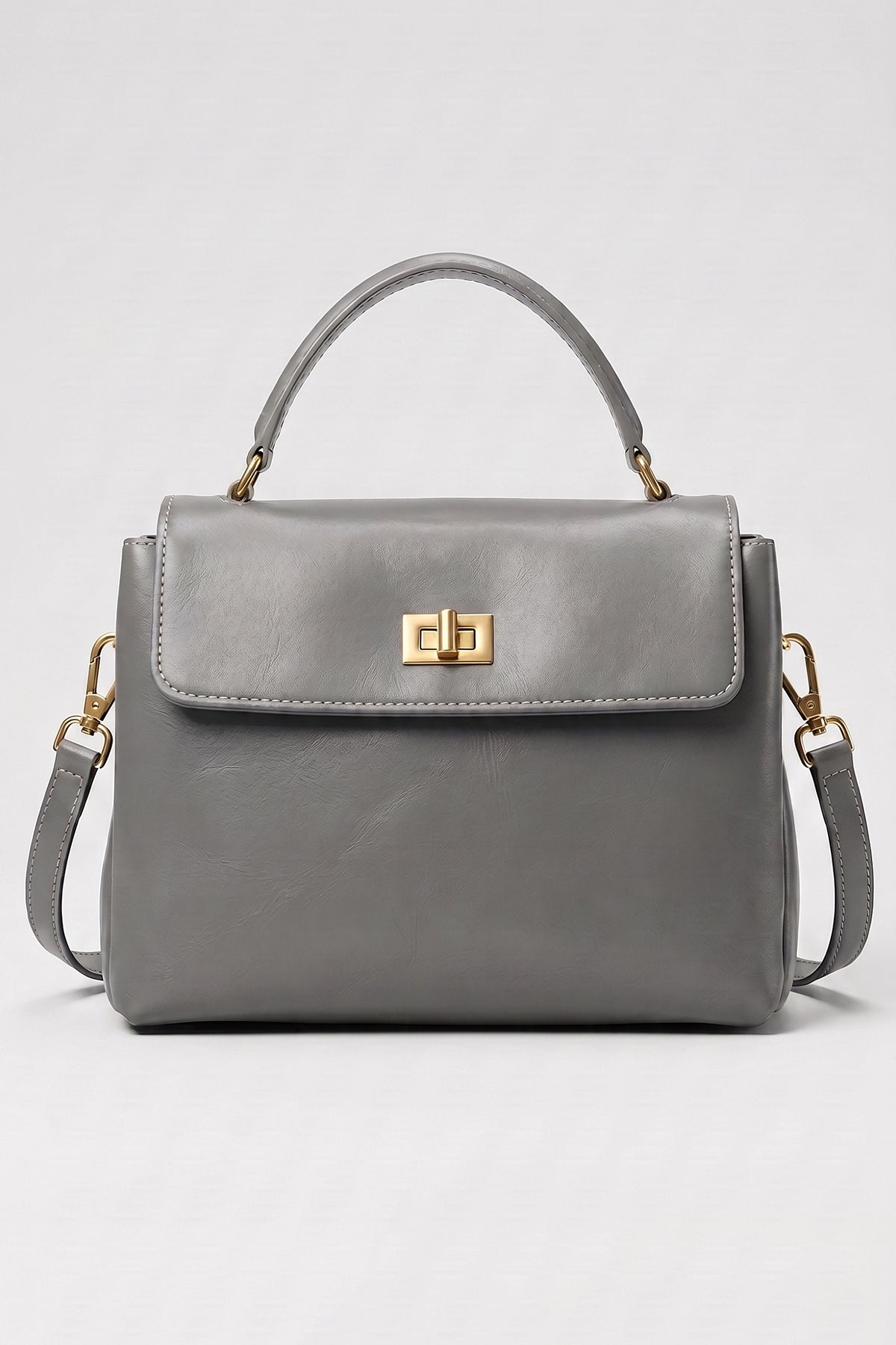 Women's Versatile Genuine Leather Satchel Crossbody Bag with Top Handle