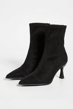 Women’s Winter Suede Pointed Toe High Heeled Ankle Boots