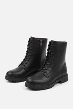 Women’s Winter Easy Wear Lace Up Ankle Boots with Side Zip