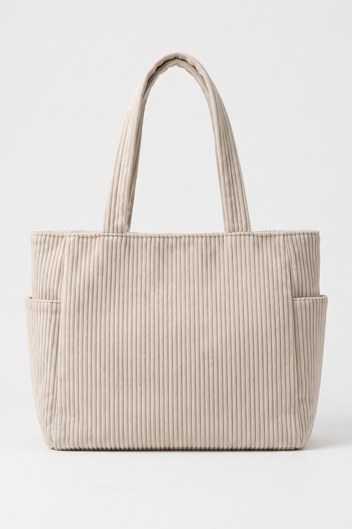 Women's Spacious Corduroy Tote Shoulder Bag