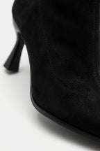 Women’s Winter Suede Pointed Toe High Heeled Ankle Boots