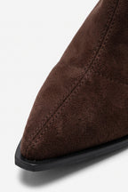 Women's Winter Easy Wear Pointed Toe Stiletto Suede Ankle Boots