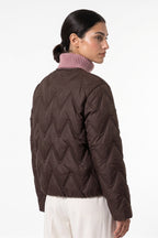 Women's Winter Warm Oversized Wavy Quilted Puffer Jacket