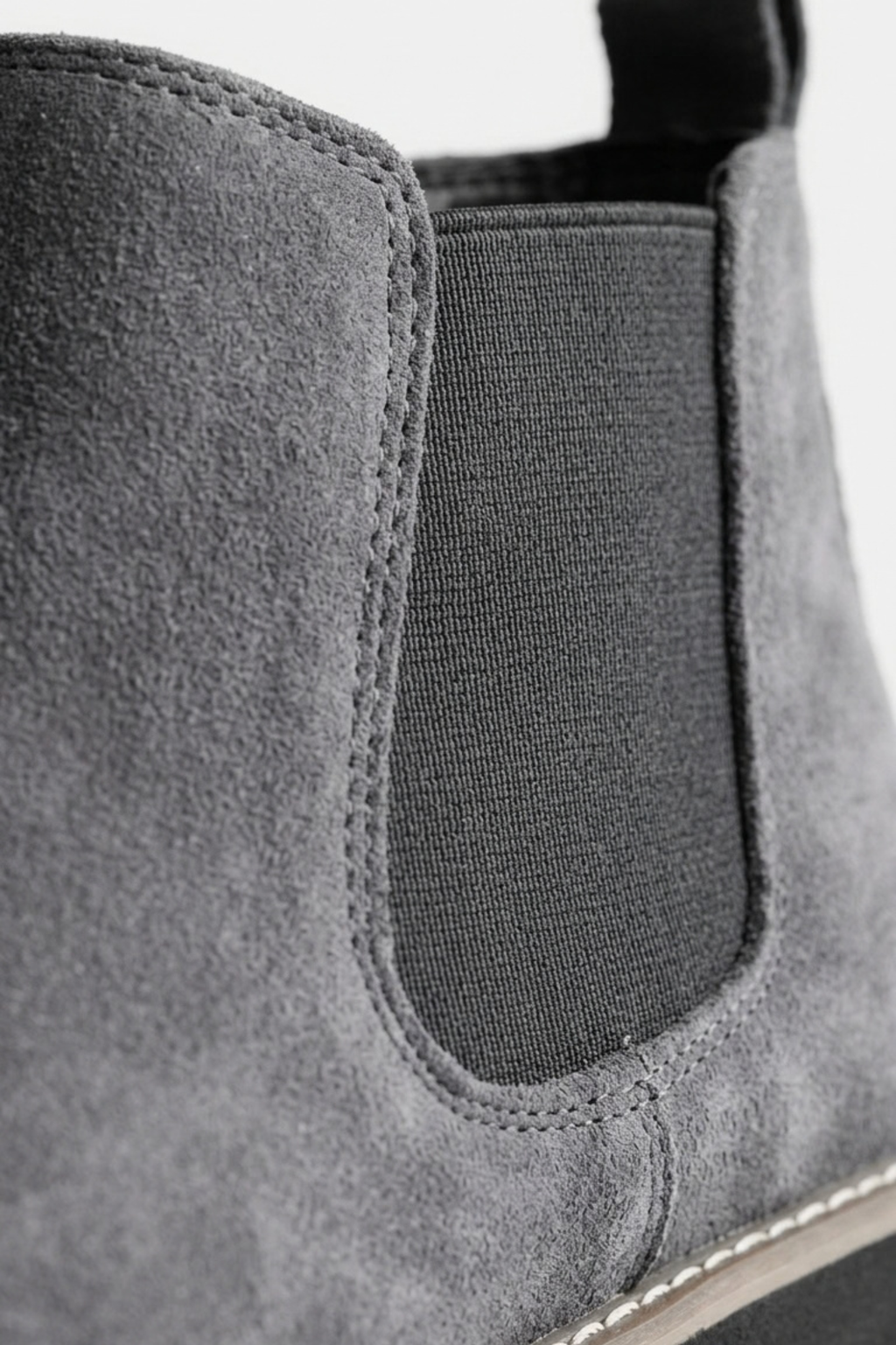 Men's Comfortable Suede Chelsea Ankle Boots with Low Heel