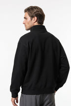 Men’s Winter Comfortable Quarter Zip Jumper High Collar