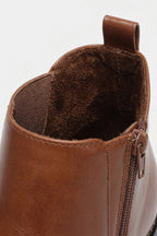 Men's Comfortable Leather Chelsea Boots with Side Zip