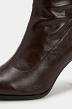 Women's Knee High Boots with Pointed Toe and Stiletto Heel