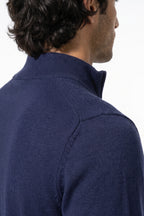 Men's Winter Comfortable Fine Knit Quarter Zip Jumper