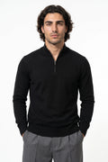 Men's Winter Comfortable Fine Knit Quarter Zip Jumper