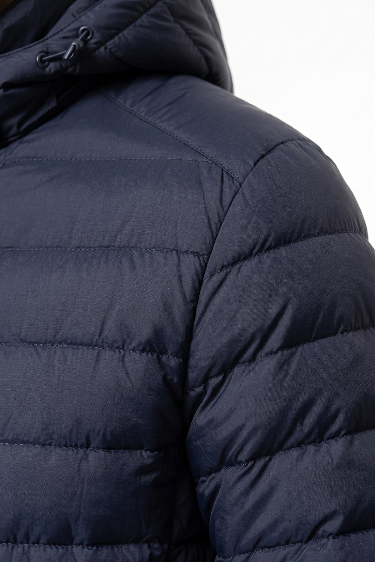 Men's Winter Warm Puffer Jacket with Hood and Zip Pockets