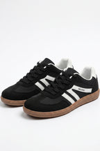 Women's Retro Gum Sole Trainers Lace Up