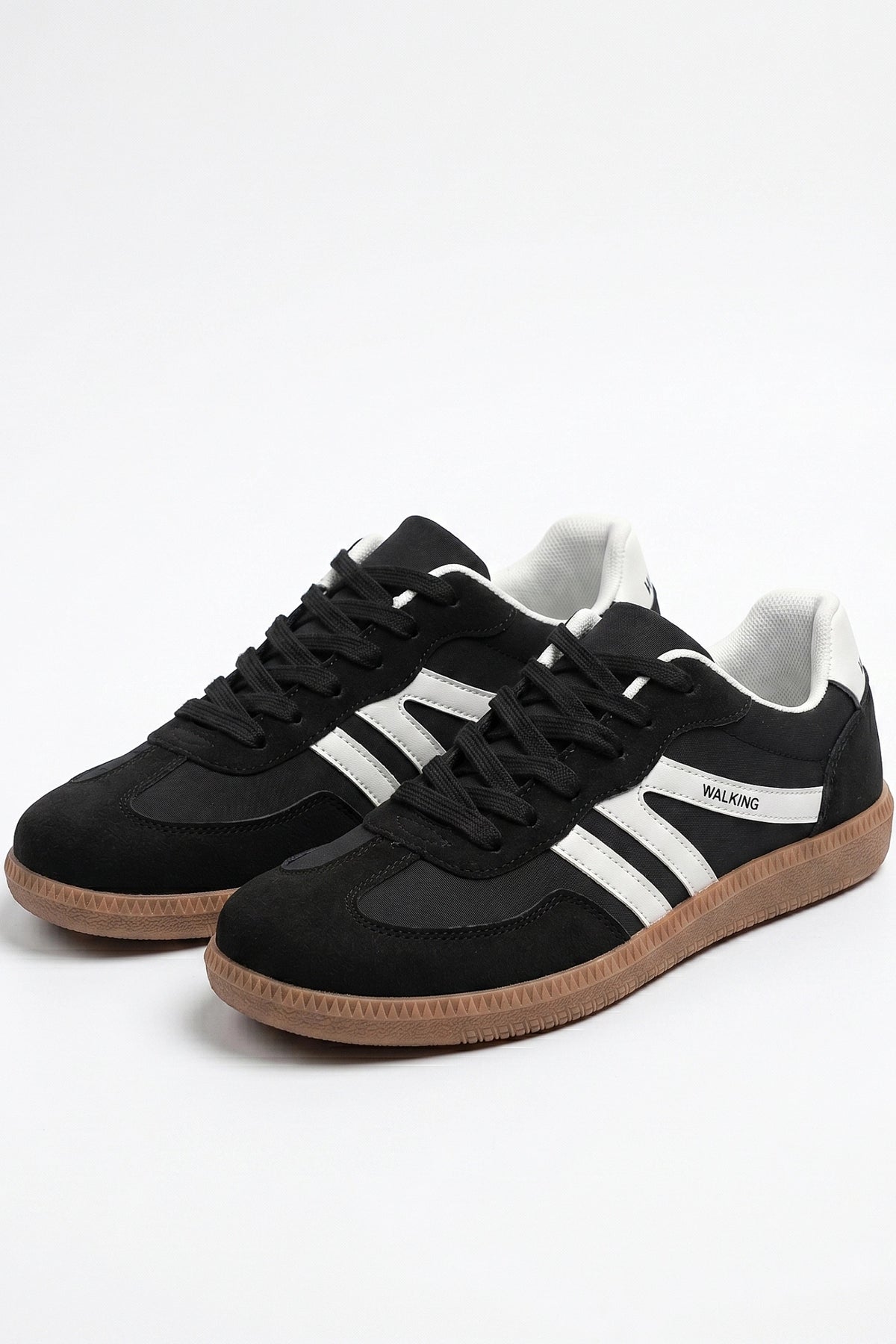 Women's Retro Gum Sole Trainers Lace Up