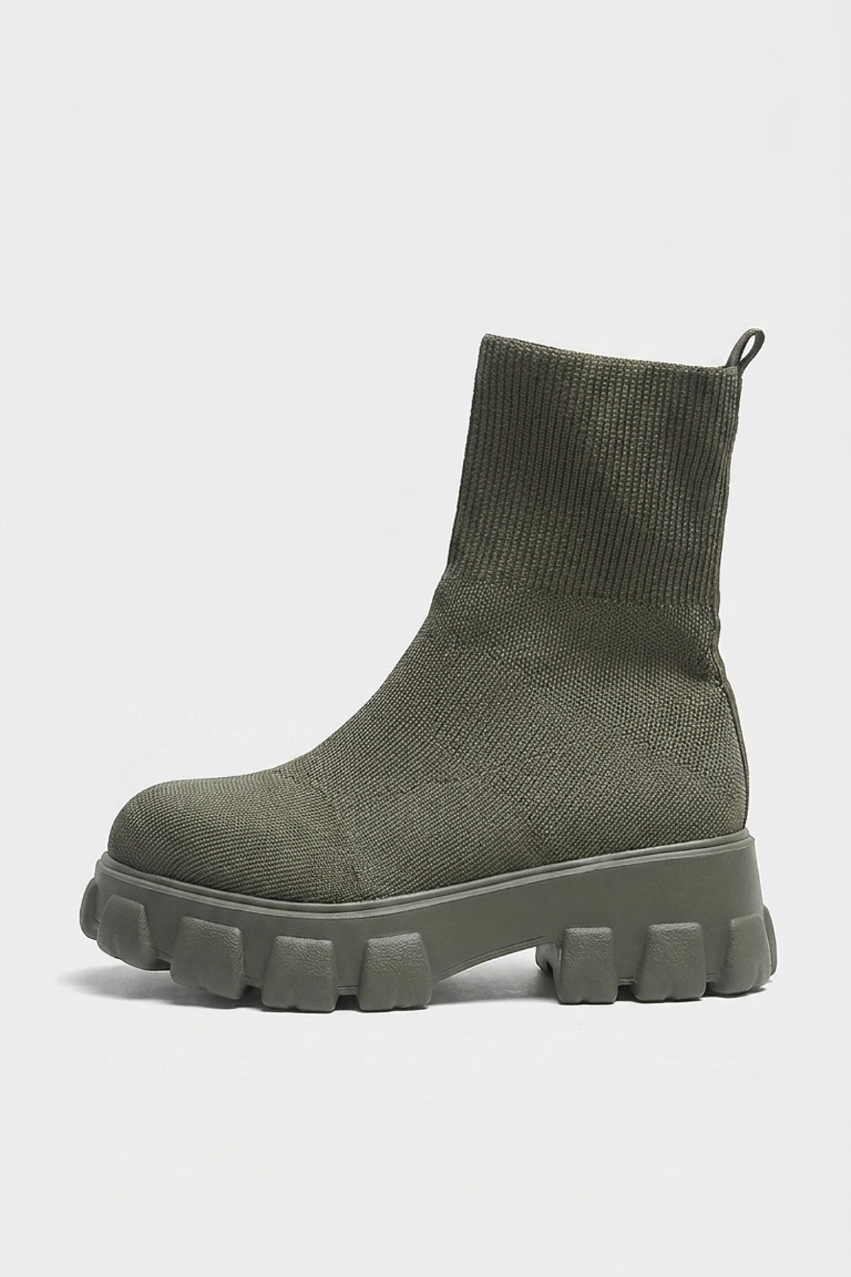 Women's Winter Easy Wear Sock Ankle Boots with Chunky Platform Sole