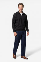Men's Winter Comfortable Quarter Zip Jumper Relaxed Fit