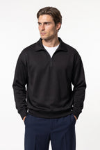 Men's Winter Comfortable Quarter Zip Jumper Relaxed Fit
