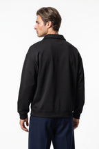 Men's Winter Comfortable Quarter Zip Jumper Relaxed Fit