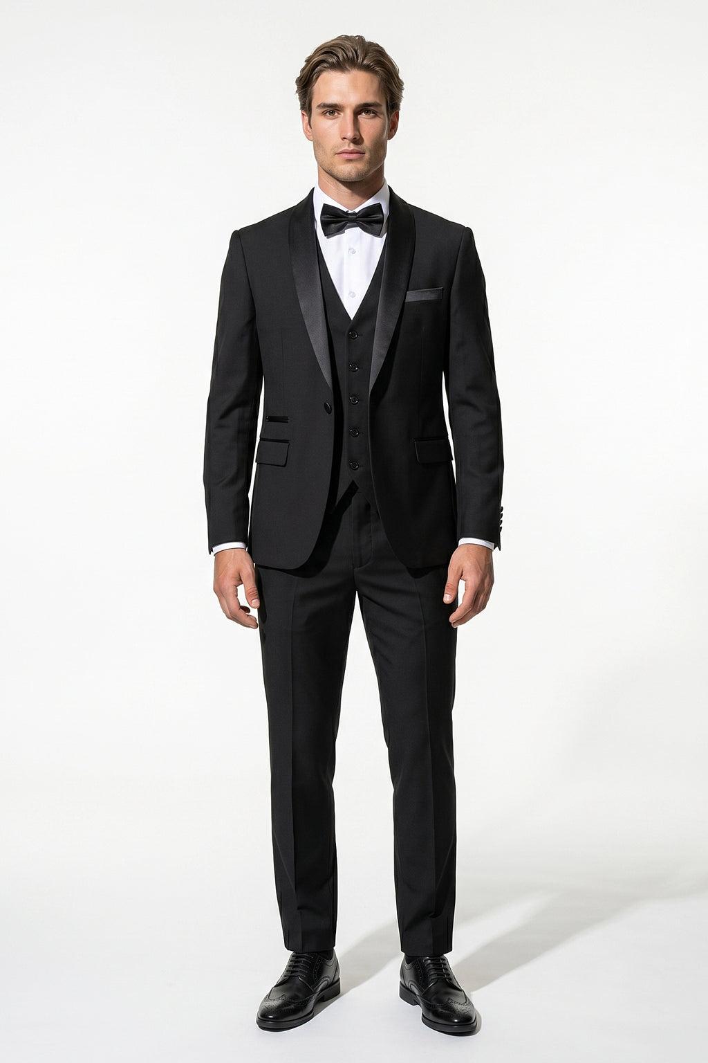 Caurelle | Men’s Slim Fit Three Piece Suit Blazer Vest Pants Set