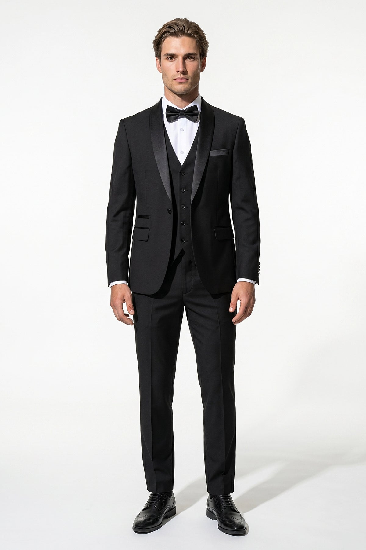 Caurelle | Men’s Slim Fit Three Piece Suit Blazer Vest Pants Set