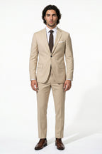 Men's Slim Fit Single Breasted Two Piece Suit