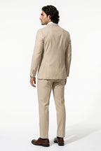 Men's Slim Fit Single Breasted Two Piece Suit